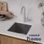 Кухонная мойка из кварцгранита Lemark Sinara 400-U 9910065, серый шёлк