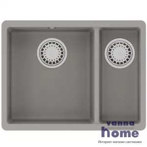 Кухонная мойка из кварцгранита Lemark Sinara 550.2-U 9910081, грей
