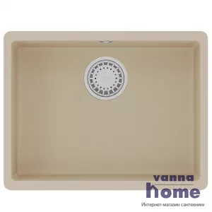 Кухонная мойка из кварцгранита Lemark Sinara 540-U 9910074, бежевый