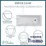 Ванна чугунная Delice Level 170x75 с антискользящим покрытием