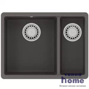 Кухонная мойка из кварцгранита Lemark Sinara 550.2-U 9910083, серый шёлк