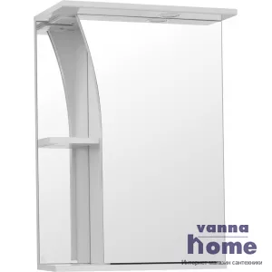 Зеркальный шкаф Style Line Эко Стандарт Виола 50/С с подсветкой, белый