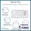 Ванна чугунная Delice Flex 170x80 с антискользящим покрытием
