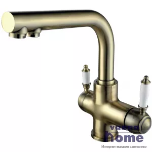 Смеситель для кухни Lemark Villa LM4861B с подключением к фильтру, бронза