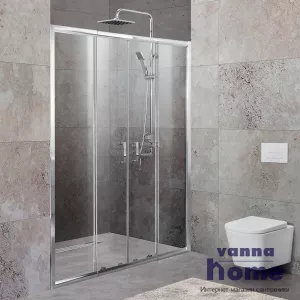 Душевая дверь в нишу BelBagno UNIQUE-BF-2-150/180-C-Cr 150-180x190