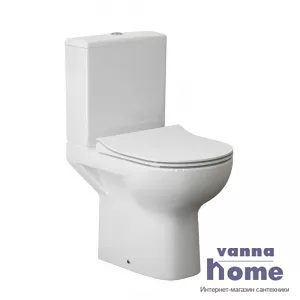 Унитаз-компакт Cersanit Street Fusion New Clean On (безободковый) c крышкой микролифт
