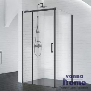 Душевой уголок BelBagno ACQUA-AH-1-130/90-C-NERO 130x90