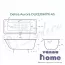 Ванна чугунная Delice Aurora 140x70 с отверстиями для ручек и антискользящим покрытием