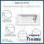 Ванна чугунная Delice Fort 200x85 с отверстиями для ручек
