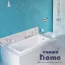 Чугунная ванна Finn Kvadro белая 170x70