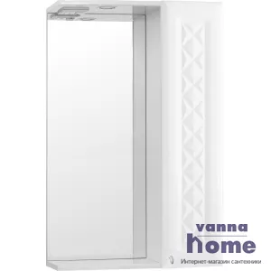Зеркальный шкаф Style Line Канна 50/С Люкс с подсветкой, белый