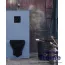 Унитаз подвесной Gustavsberg Estetic 8330 Hygienic Flush безободковый с сиденьем микролифт, черный