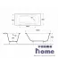 Ванна чугунная Delice Flex 180x85