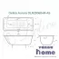 Ванна чугунная Delice Aurora 160x75 с отверстиями для ручек и антискользящим покрытием