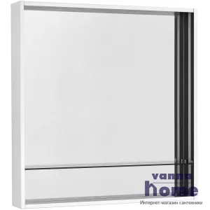 Зеркальный шкаф Акватон Ривьера 80 с LED подсветкой, белый матовый