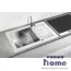 Кухонная мойка из стали и стекла Tolero Ceramic Glass TG-660 208728, белая