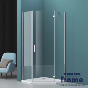 Душевой уголок BelBagno KRAFT-P-1-80-C-Cr-R 80x80