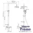 Душевая система Wasserkraft A11301 Thermo (с термостатическим смесителем) хром/белый