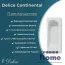 Ванна чугунная Delice Continental 120x70 с отверстиями для ручек и антискользящим покрытием