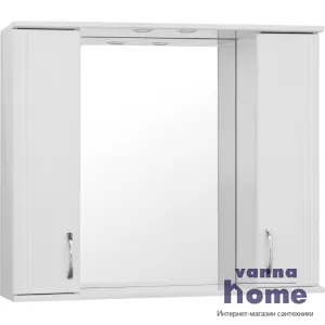 Зеркальный шкаф Style Line Эко Стандарт Панда 100/С с подсветкой, белый
