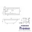 Ванна из литьевого мрамора Luxus Emerald 150x70 с отверстиями для ручек