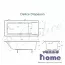 Ванна из литьевого мрамора Delice Diapason 150x70 матовая с ручками хром