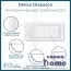 Ванна из литьевого мрамора Delice Diapason 150x70 глянцевая