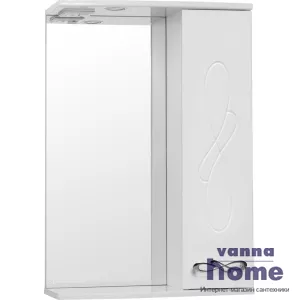 Зеркальный шкаф Style Line Венеция 55/С с подсветкой, белый
