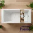 Ванна из литьевого мрамора Delice Diapason 150x70 глянцевая