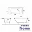 Ванна чугунная Delice Flex 170x80 с антискользящим покрытием