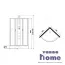 Душевая кабина Niagara Classic NG-3501-14BKTG 90x90 с гидромассажем и тропическим душем