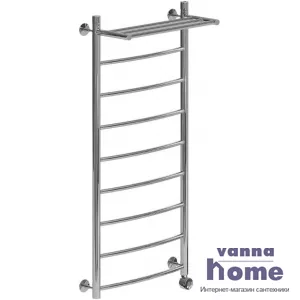 Полотенцесушитель электрический Ника ARC ЛД ВП 120x40 с полкой, ТЭН справа