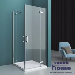 Душевой уголок BelBagno KRAFT-AH-22-100/80-C-Cr-R 100x80