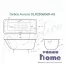 Ванна чугунная Delice Aurora 170x75 с отверстиями для ручек и антискользящим покрытием