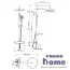 Душевая система Wasserkraft A18801 Thermo  (с термостатическим смесителем) хром