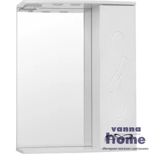 Зеркальный шкаф Style Line Венеция 65/С с подсветкой, белый