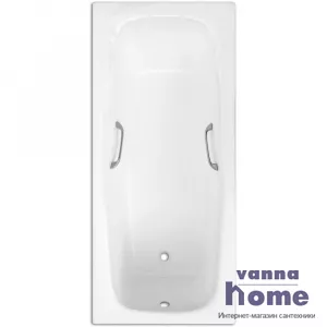 Ванна чугунная Artex Prestige 180x80 с отверстиями для ручек