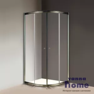 Душевой уголок Cezares GIUBILEO-R-2-100-SCORREVOLE-C-Br 100x100 стекло прозрачное