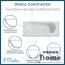 Ванна чугунная Delice Continental 120x70 с отверстиями для ручек и антискользящим покрытием