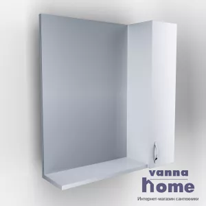 Зеркальный шкаф 1Marka Вита 65, белый глянец