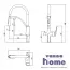 Смеситель для кухни Lemark Bronx LM3761BL с гибким изливом, с подключением к фильтру